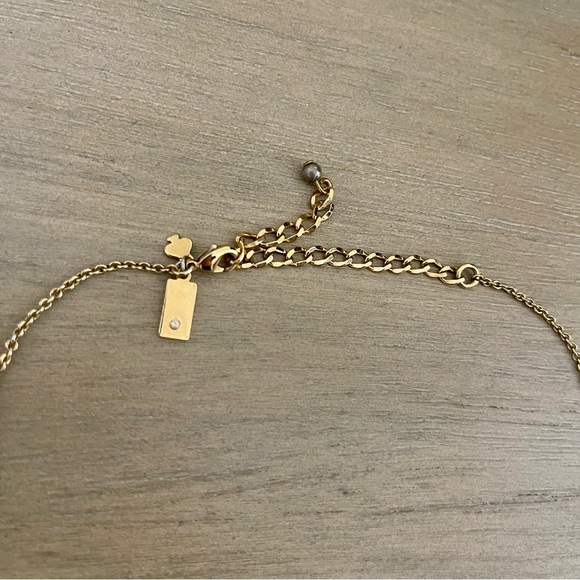 Kate Spade Blue Green New York Cause A Stir Stone Pendant Necklace - Picture 3 of 5